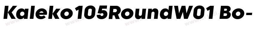 Kaleko105RoundW01 Bo字体转换